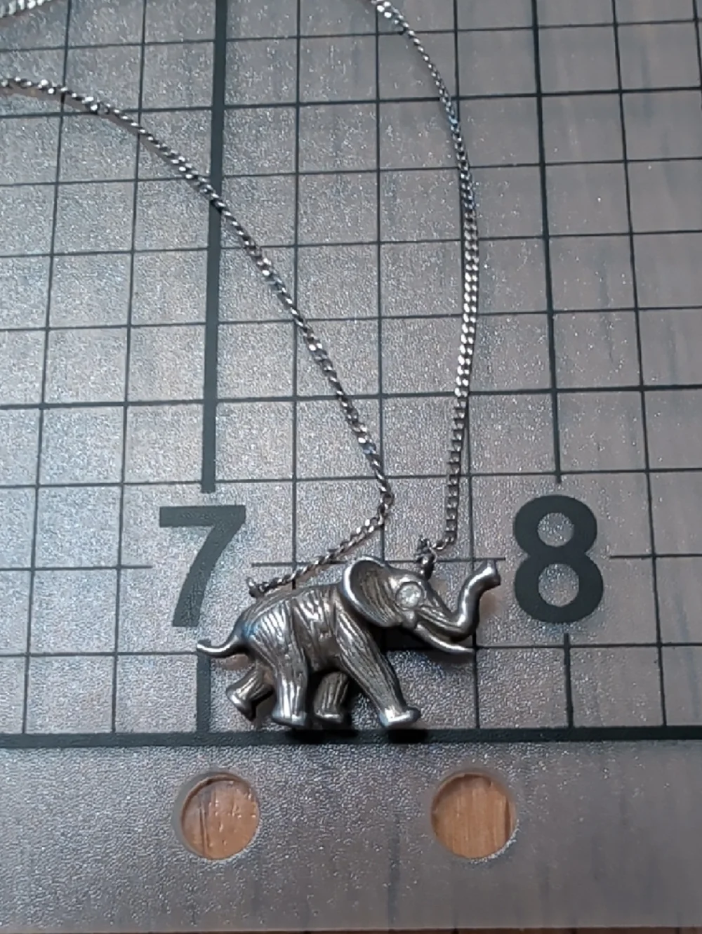 Sterling Silver Elephant Pendant Necklace